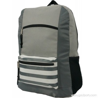 K-Cliffs Contrast Backpack 18 School Book Bag Daypack Grey 564847865